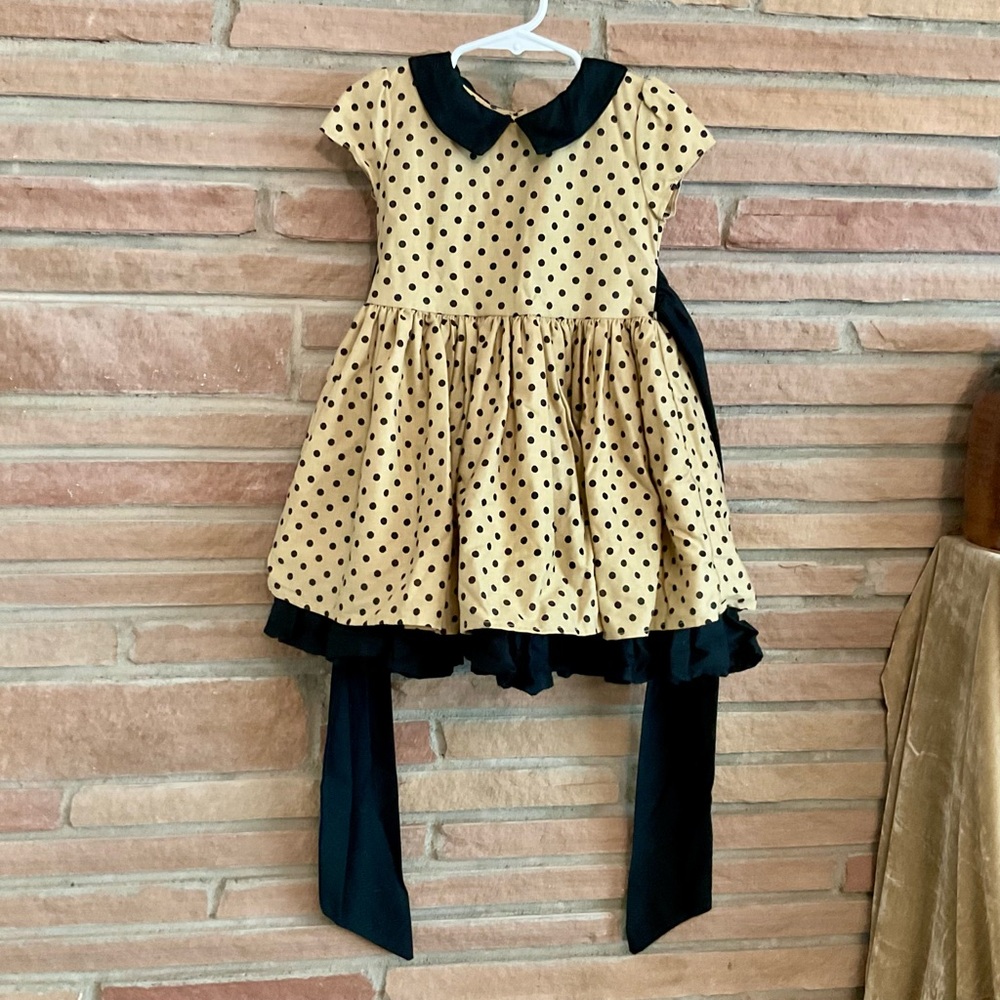 Persnickety Toddler Dress Size 3 Vintage Style Polka Dots